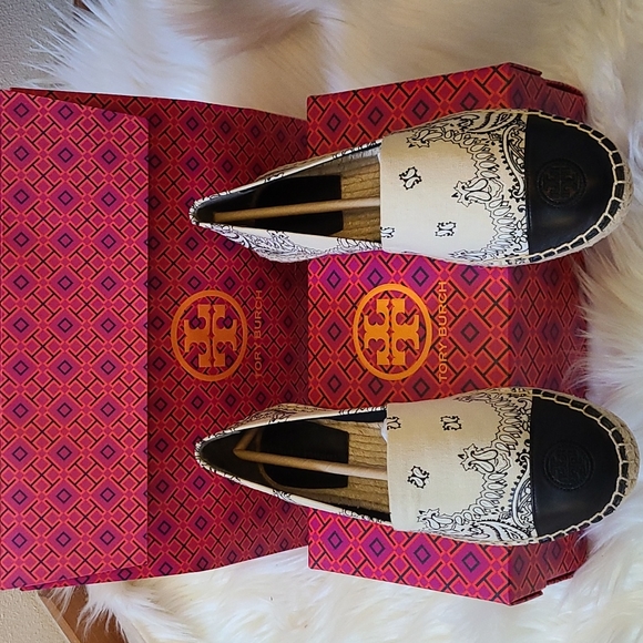 NIB Tory Burch Printed Espadrilles size 8.5
